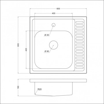 Мойка EMAR 6060LQ EMAR T6060LQ