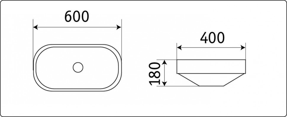 Раковина Ceramalux 5006CMB