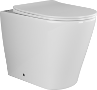 Напольный приставной унитаз Highlight Rimless