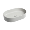 Умывальник чаша накладная овальная (цвет Серый Матовый) Element 608x385x122мм
