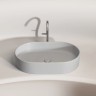 Умывальник чаша накладная овальная (цвет Серый Матовый) Element 608x385x122мм