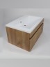 Раковина для ванной 75 см, Uperwood Eva, белая глянцевая