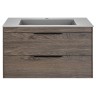 База под раковину Chiara 2D 800 подвесная, 2 выкатных ящика soft-close, R.Oak
