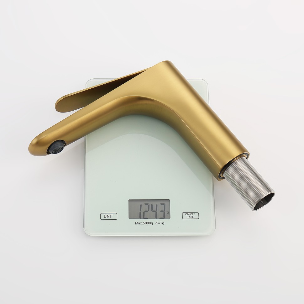 Смеситель Raglo для умывальника R21.10.03 Золотой сатин