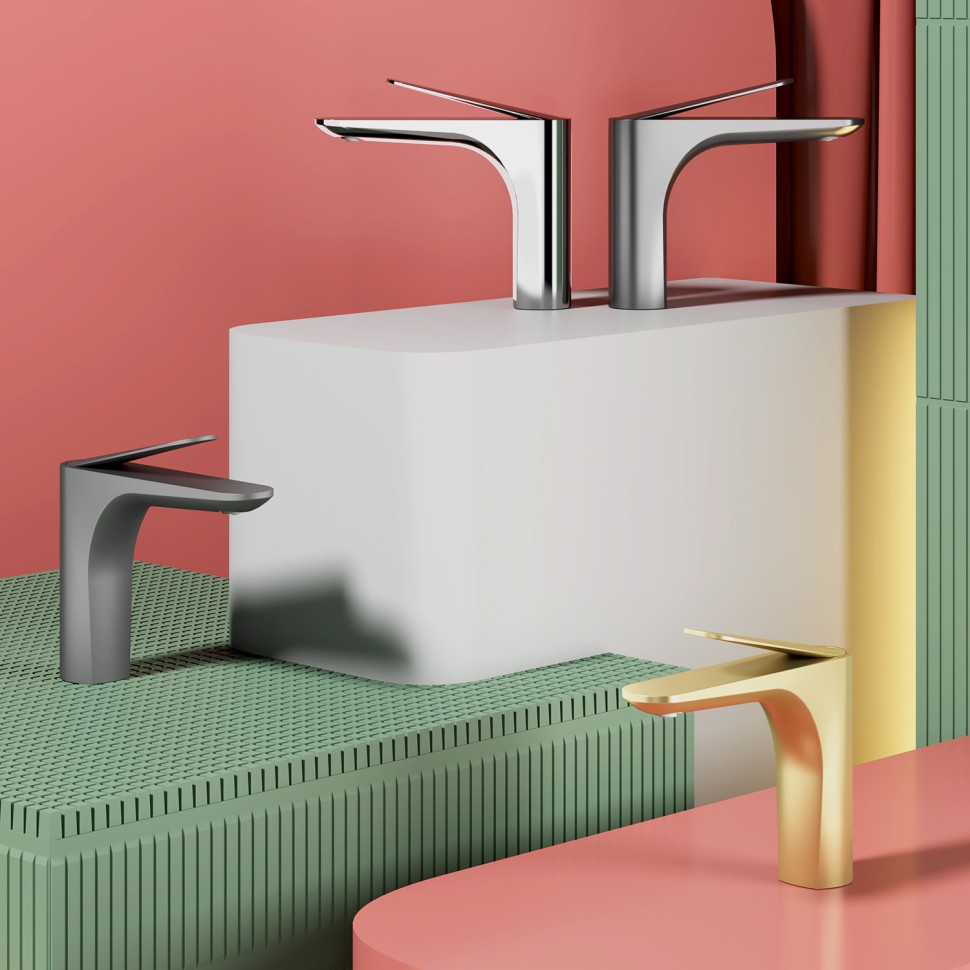 Смеситель Raglo для умывальника R21.10.03 Золотой сатин