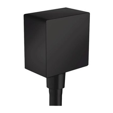 Вывод воды Hansgrohe для ручного душа с клапаном, цвет: черный матовый 26455670