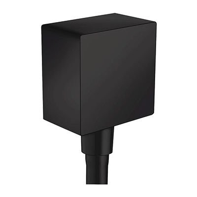 Вывод воды Hansgrohe для ручного душа с клапаном, цвет: черный матовый 26455670