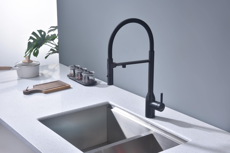 Смеситель для кухни Magneto One, антрацит, Ma213188-AN, Paulmark