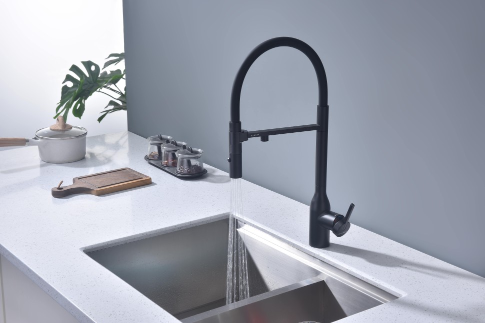 Смеситель для кухни Magneto One, антрацит, Ma213188-AN, Paulmark