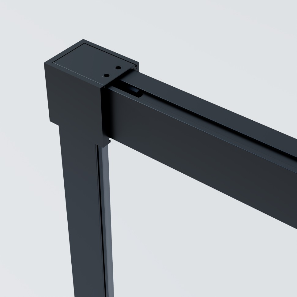 Душевой уголок Soft 2 VSR-3SO29012CLB, 1200*900, черный, стекло прозрачное