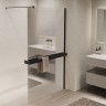 Душевая перегородка Walk-In VSW-1HR900MRB, 900*2000, черный, стекло зеркальное