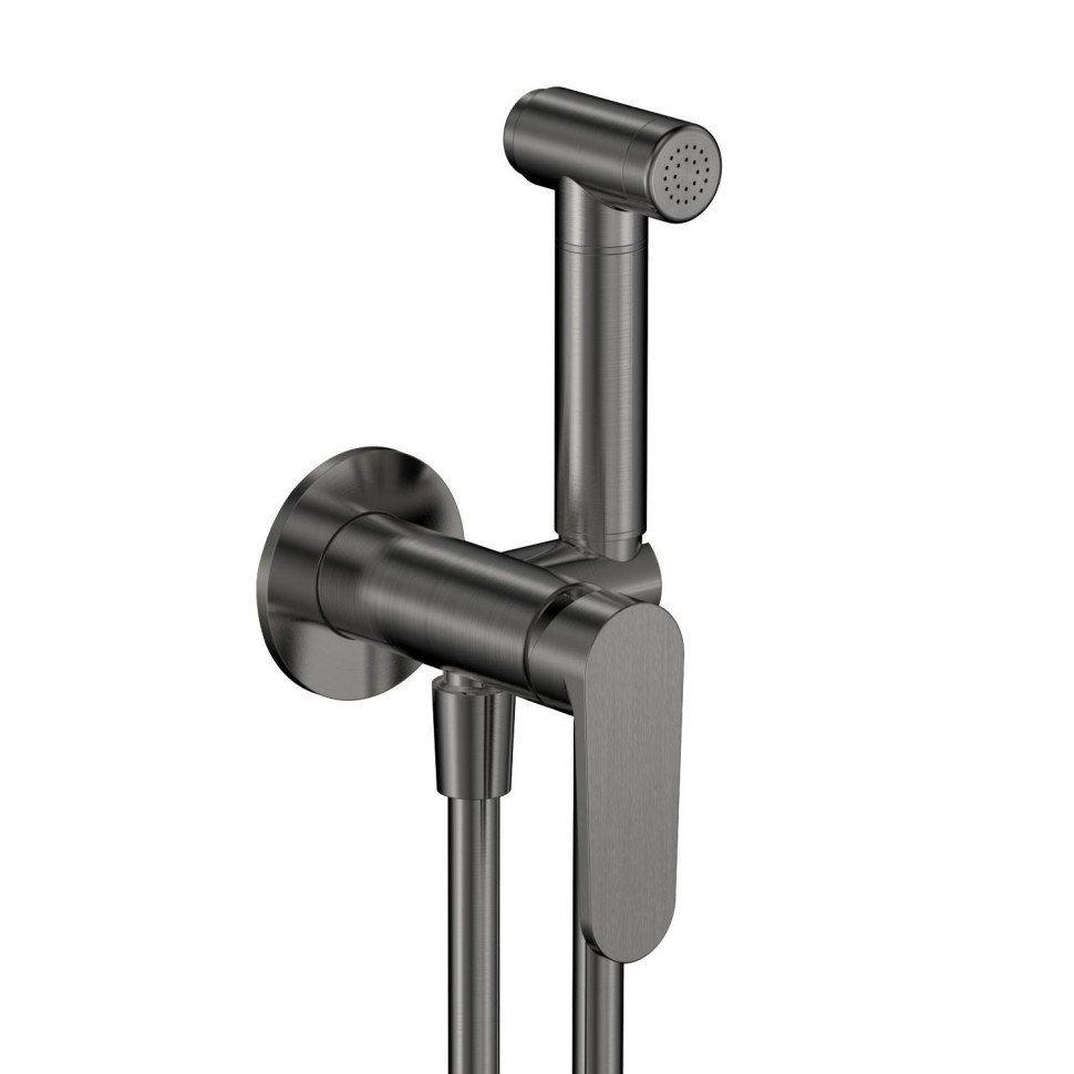 AQM6917GM Novara Готовый комплект гиг. душа (скрытый монтаж, латунная лейка), цвет металл