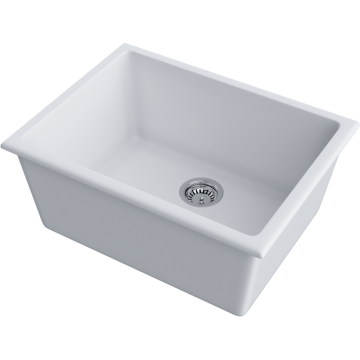 Кухонная мойка Omoikiri Okinoshima 61-U/I-WH Natceramic/белый