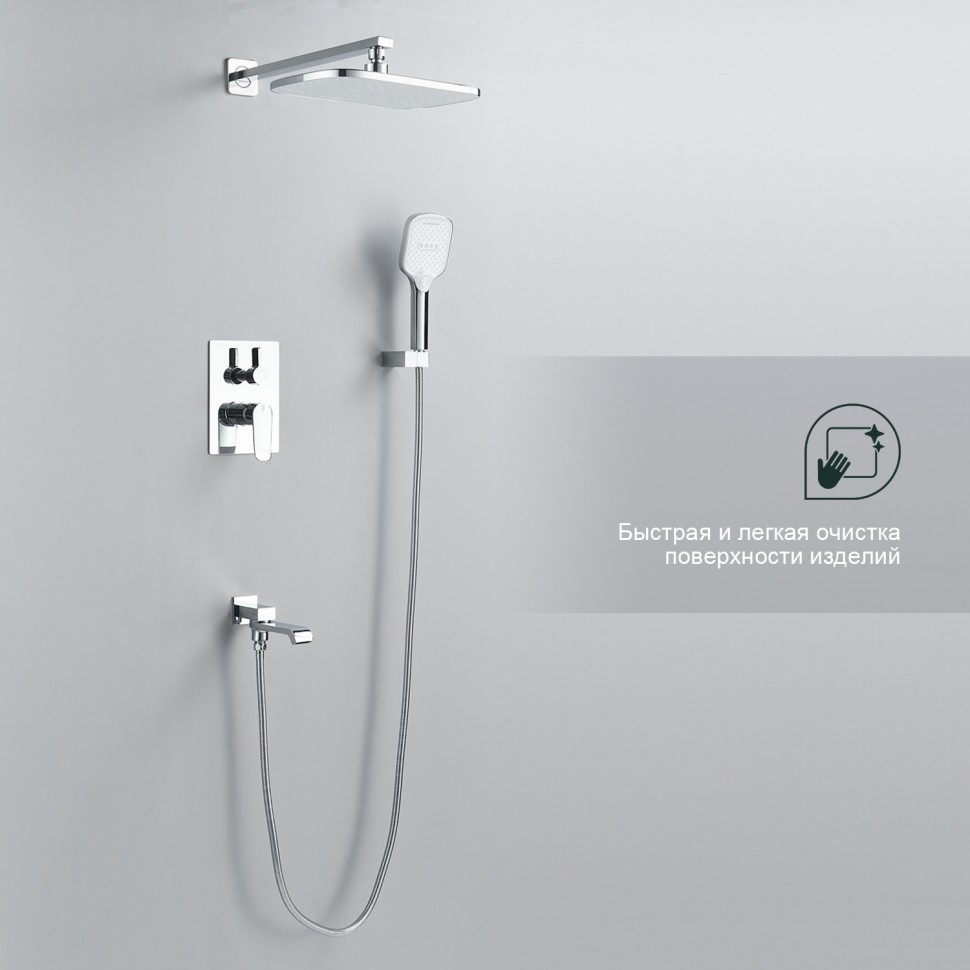 Душевая система Splenka встраиваемая S31.27 Хром