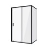 Душевое ограждение Niagara Nova NG-82-13AB-A100B (130х100х195) прямоугольник,черный, дверь раздвижная,стекло прозрачное,2 места