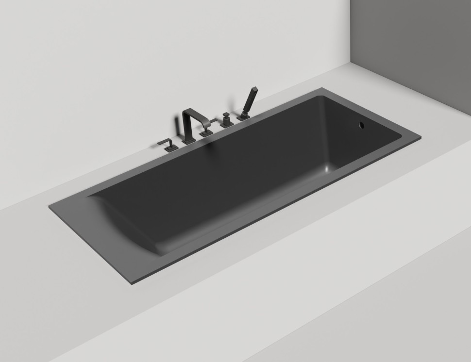 Ванна встраиваемая CASCATA 170x75 S-Sense Матовое