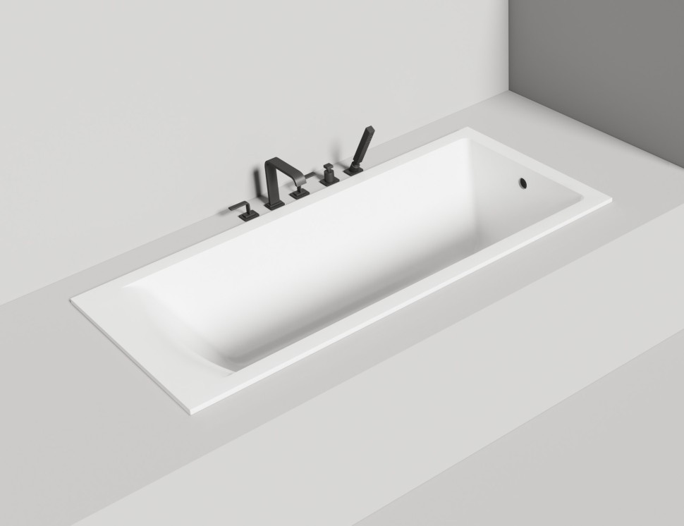 Ванна встраиваемая CASCATA 170x75 S-Sense Матовое