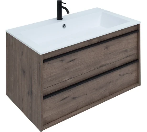 Тумба с раковиной Lino 90 Дуб Веллингтон