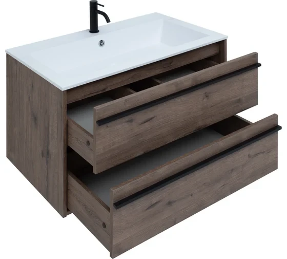 Тумба с раковиной Lino 90 Дуб Веллингтон