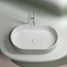 Умывальник чаша накладная овальная (цвет Белый Матовый) Element 608x385x122мм