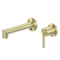 Смеситель ABBER Perfekte 316 AF8A12BG скрытый монтаж для раковины, брашированное светлое золото