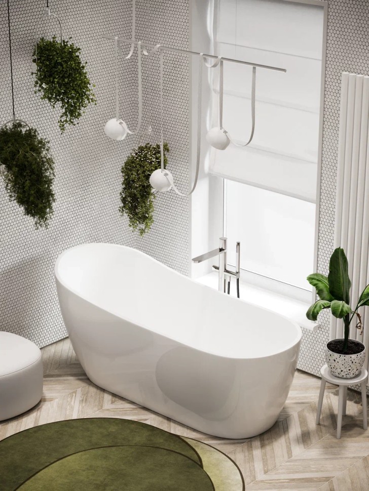 Ванна SANCOS Perla акриловая отдельностоящая