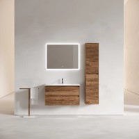 Тумба подвесная SANCOS Libra 990х450х500, c двумя ящиками оснащенными доводчиками, дуб чарльстон, арт. LB100ECH