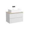 Тумба подвесная SANCOS Snob T 790х445х500, c двумя ящиками оснащенными доводчиками, Bianco, арт.SNT80W