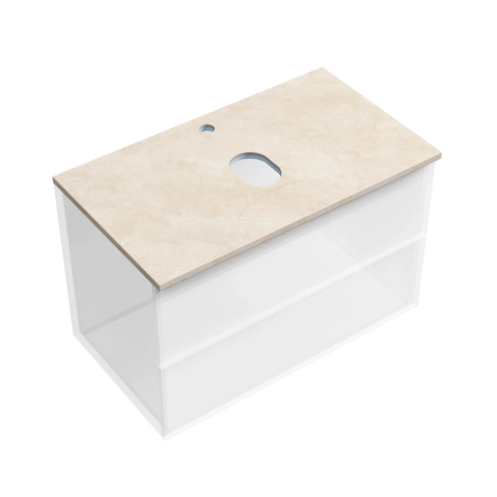 Столешница для ванной комнаты SANCOS 800х460 , арт. TT80A2X