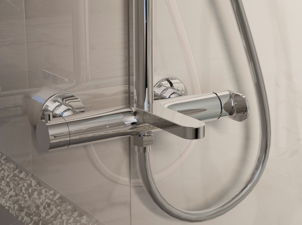 Душевая стойка Rondo VSFS-1R1CH с изливом, хром