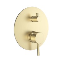 AQM8803BG Встраиваемый смеситель на 2 потр. в комплекте с внутр. частью, золото шлифованное