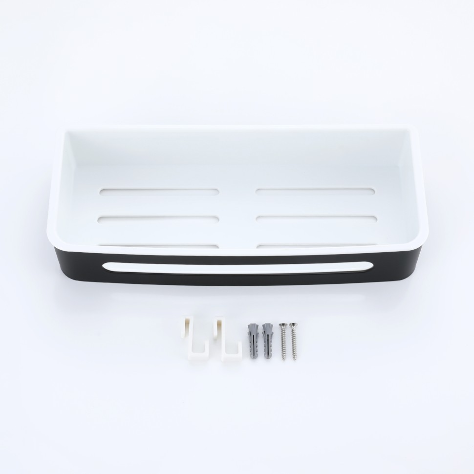 Полка для ванной комнаты 290*115*55мм Raglo черный