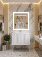 Тумба под раковину Uperwood Next Premium подвесная, 70 см, белая, 1 ящик