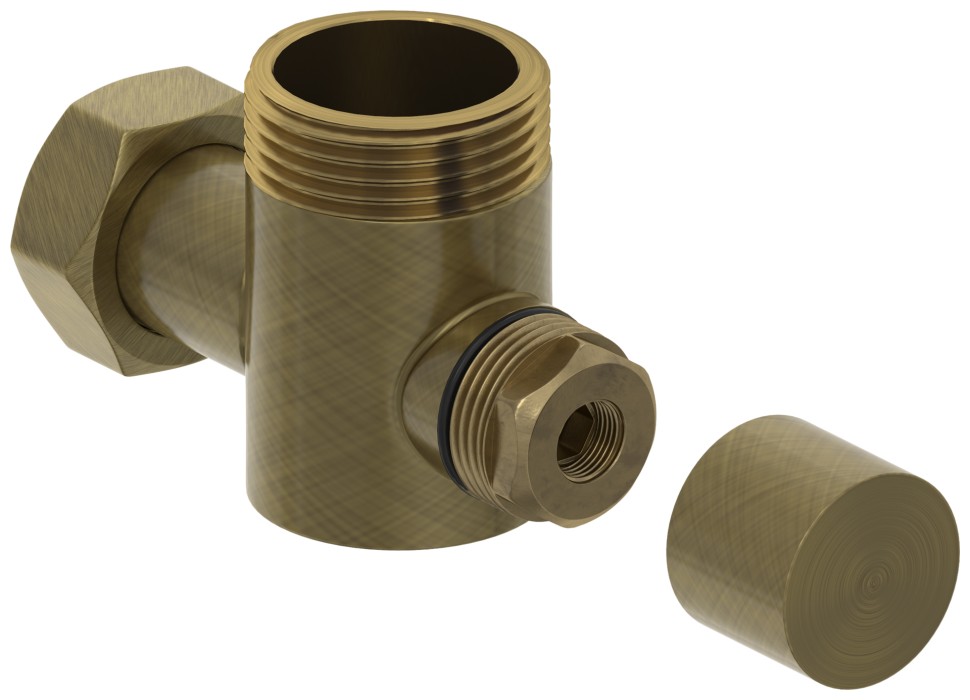 Вентиль угловой под шестигранник (G 1" НР х G 3/4" НГ)