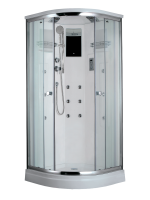 Timo Lux T-7709 NEW душевая кабина 90*90*225, турецкая баня хамам, стульчик прозрачный