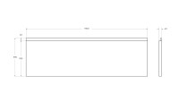 Передняя панель для акриловой ванны CEZARES PLANE-190-SCR-W37