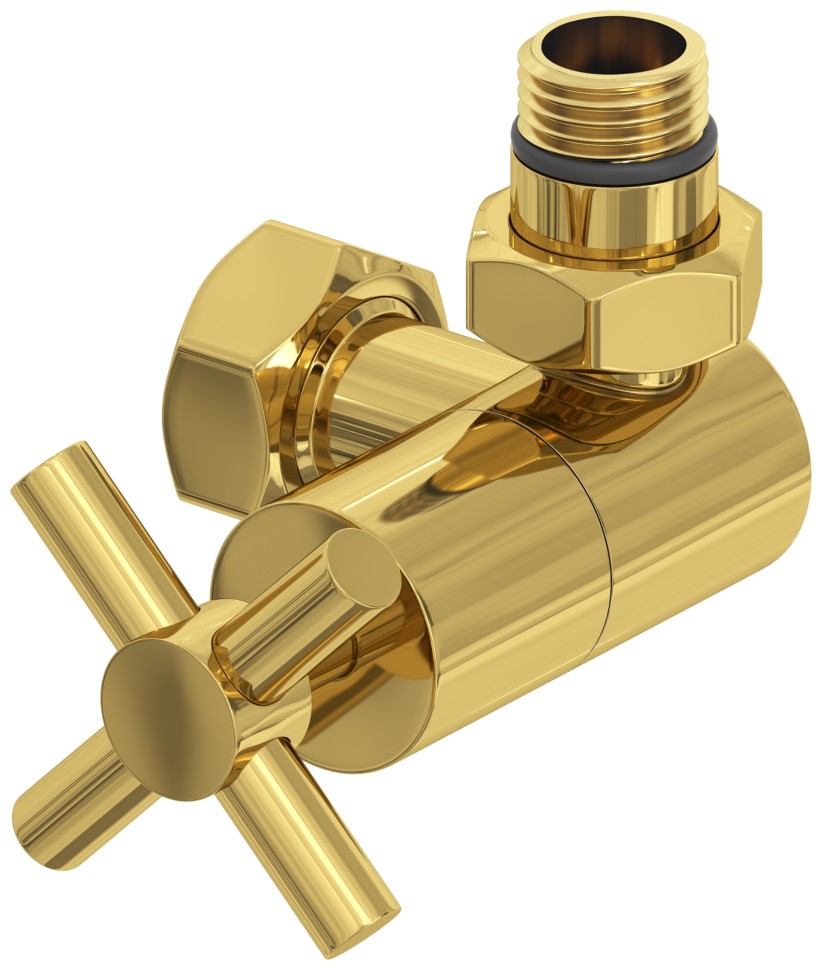 Вентиль 3D правый крест (G 1/2" НР х G 3/4" НГ)