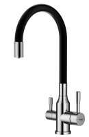 Смеситель Raglo для кухни с гибким изливом с подключением к фильтру питьевой воды R81.64.05 Сатин