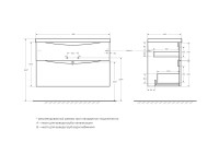 База под раковину подвесная BelBagno MARINO-H60-1000-2C-SO-BL-P