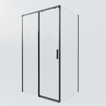 Душевой уголок Софт 2 (Soft 2) VSR-3SO29013CLB, 1300*900, черный, стекло прозрачное