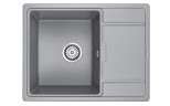 Мойка FLUGEN 50-650, IT-GRANIT, PM216550-GRM, серый металлик, 650х500 мм, Paulmark