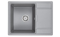 Мойка FLUGEN 50-650, IT-GRANIT, PM216550-GRM, серый металлик, 650х500 мм, Paulmark