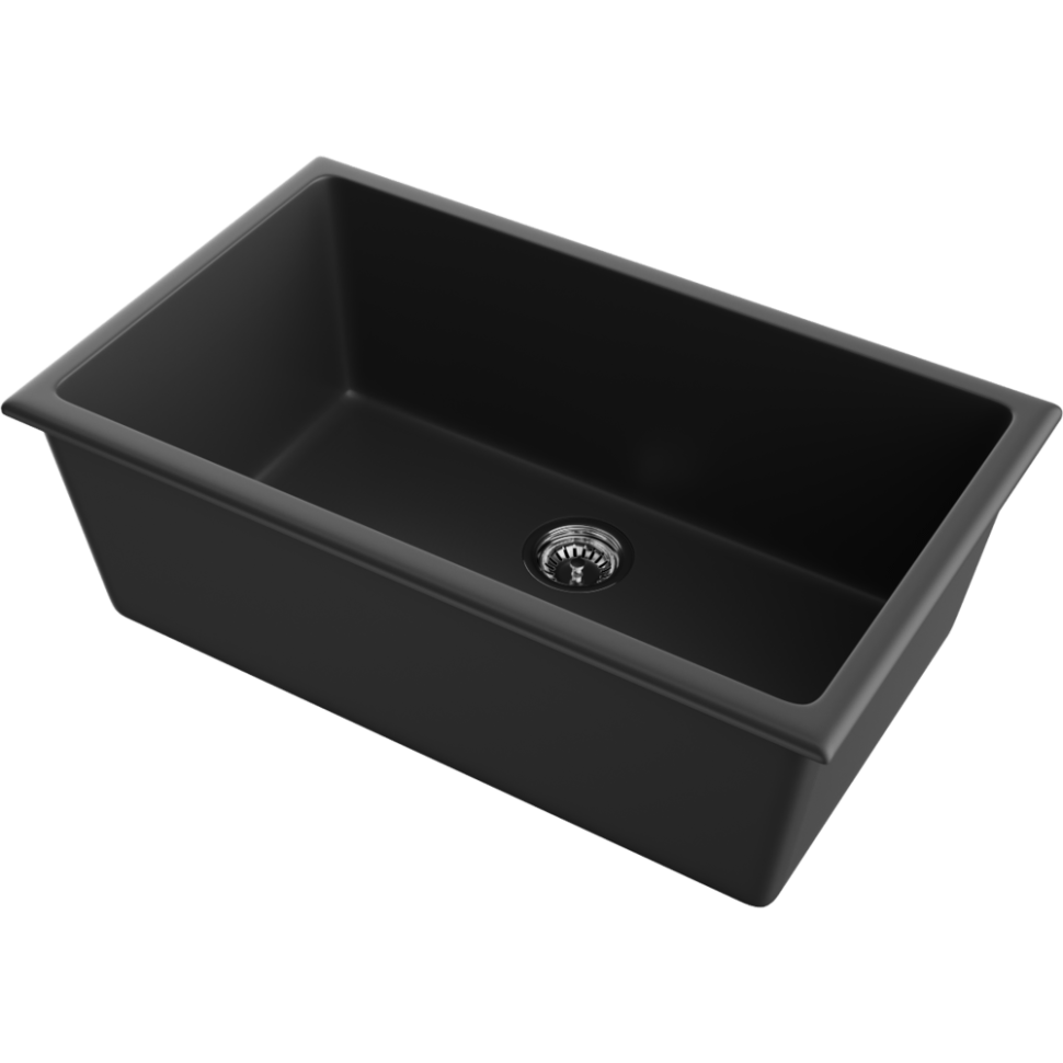 Кухонная мойка Omoikiri Okinoshima 76-U/I-BL Natceramic/черный