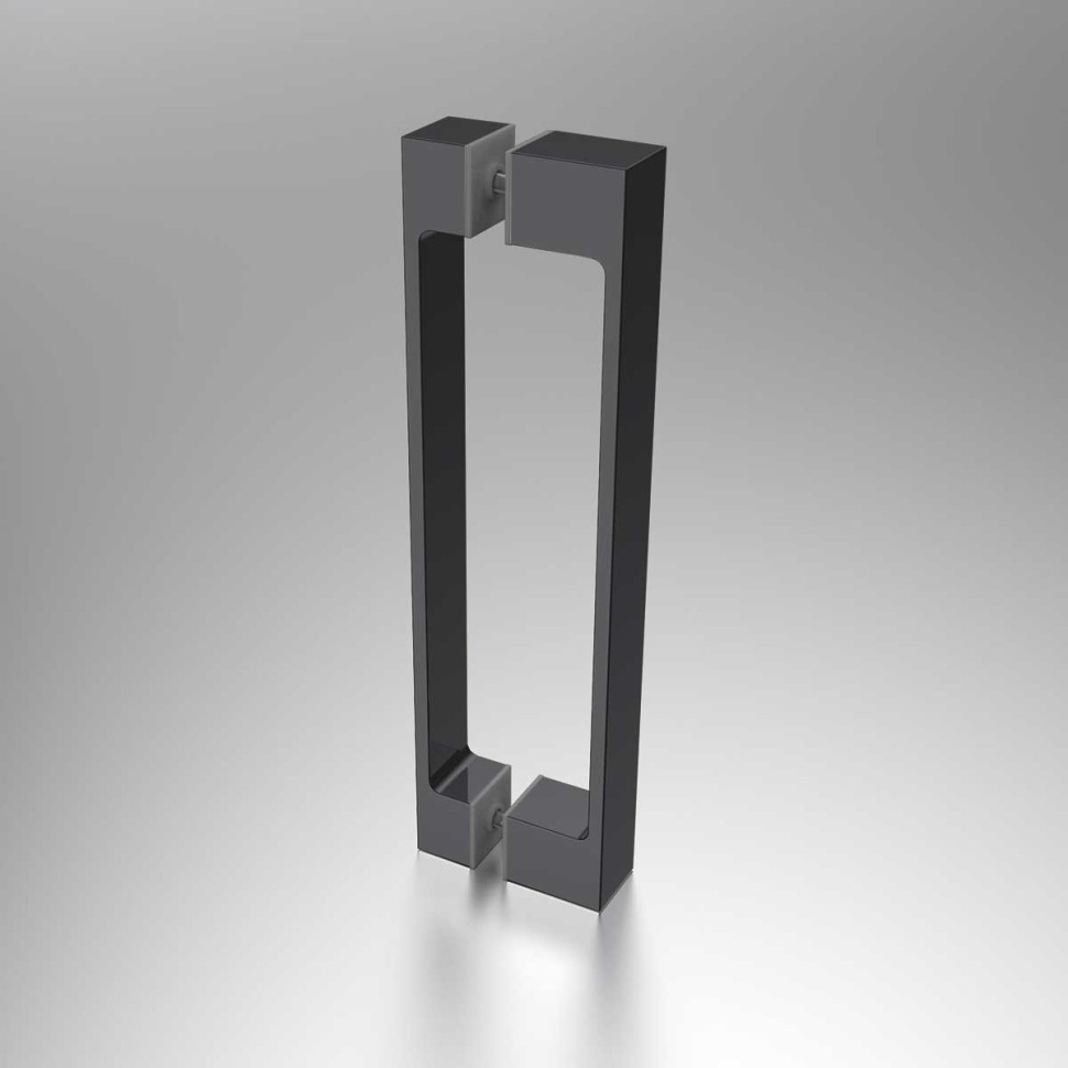 Душевая дверь Альфа (Alpha) VDP-3AL100CLGM, вороненая сталь, стекло прозрачное