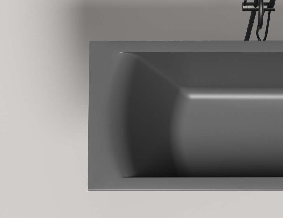 Ванна встраиваемая CASCATA 170x75 S-Stone Матовое