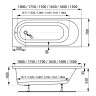 Акриловая ванна VAGNERPLAST KASANDRA 175x70