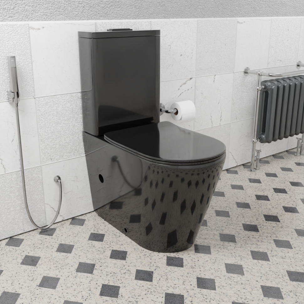 Унитаз напольный CeramaLux NS-2178-18