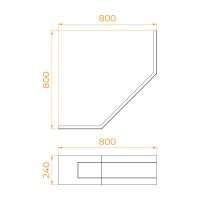 Экран для душевого поддона RGW NT/CL-S (800x800)
