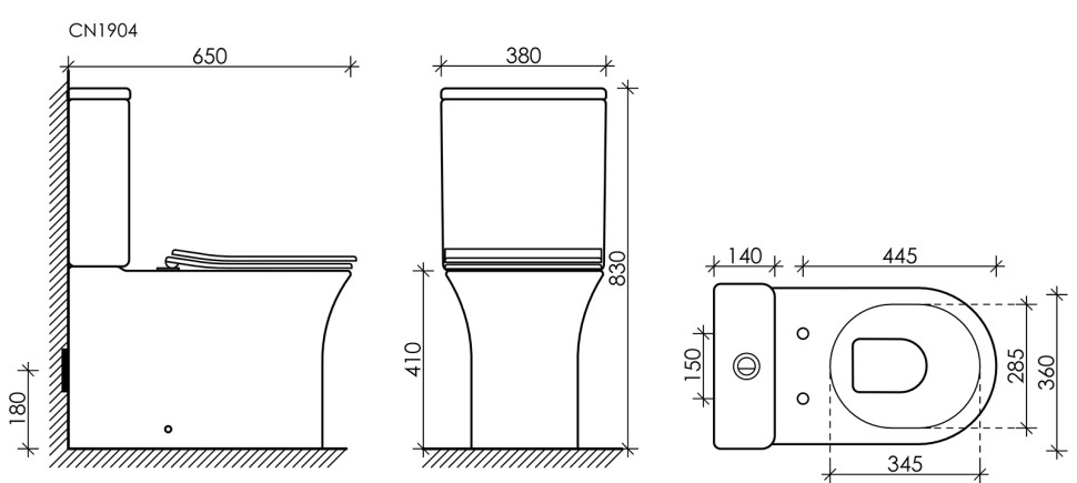 Напольный унитаз с бачком Star Rimless