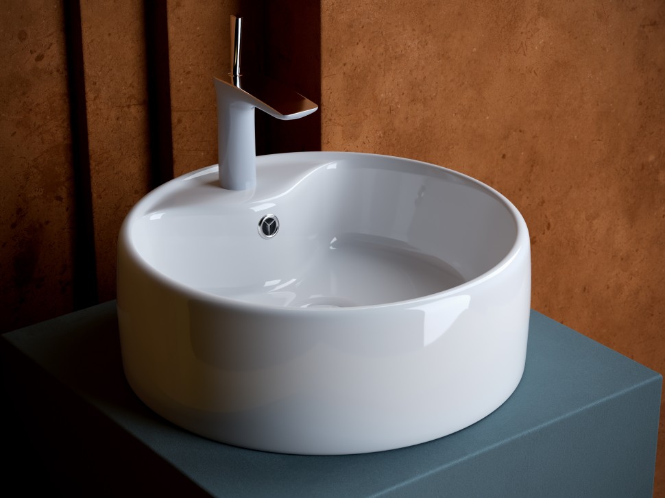 Умывальник чаша накладная круглая Element 400x400x150мм